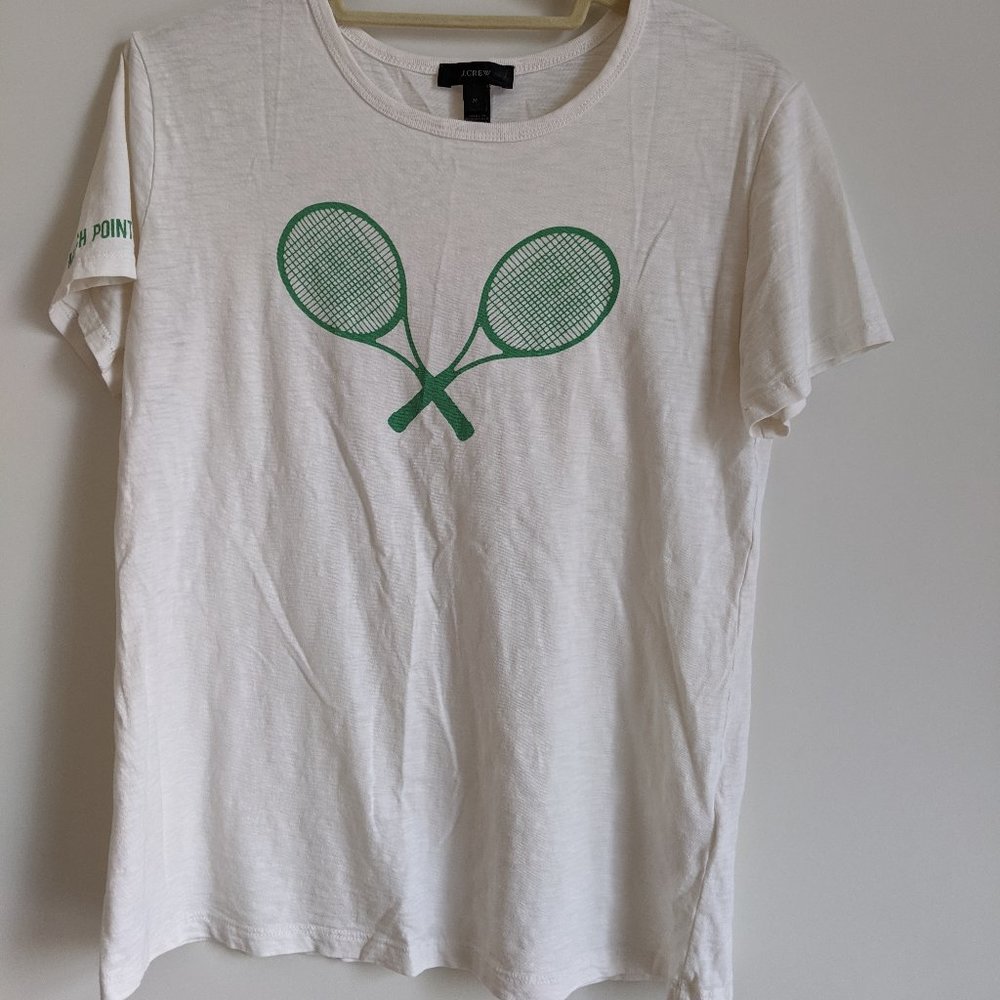 J. Crew Tennis Rackets Match Point Tee